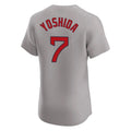 Lashops B.Red Sox #7 Masataka Yoshida Player Gray Road Limited Elite Home Game Stitched Jerseys