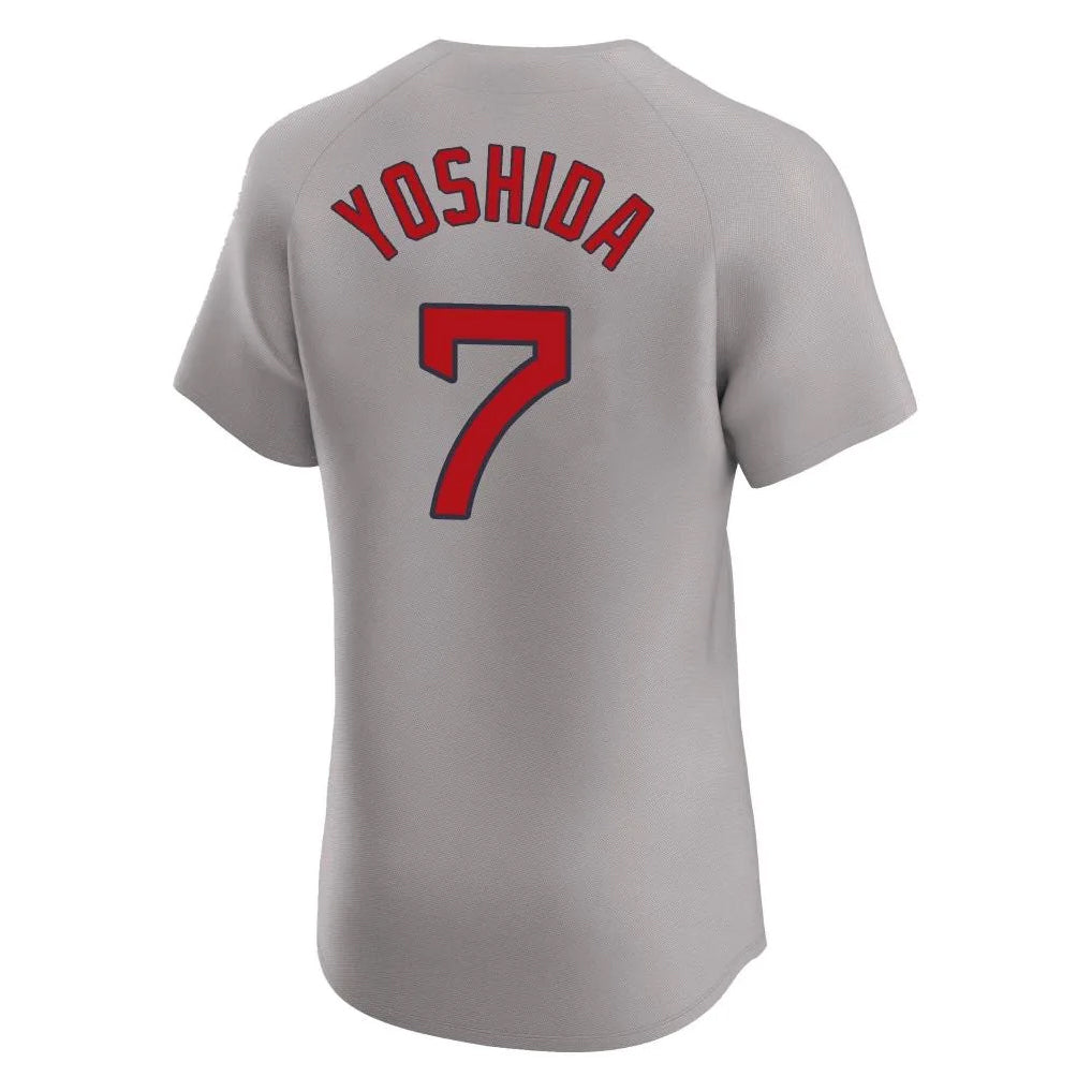 Lashops B.Red Sox #7 Masataka Yoshida Player Gray Road Limited Elite Home Game Stitched Jerseys