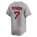 Lashops B.Red Sox #7 Masataka Yoshida Player Gray Road Limited Home Game Stitched Jerseys