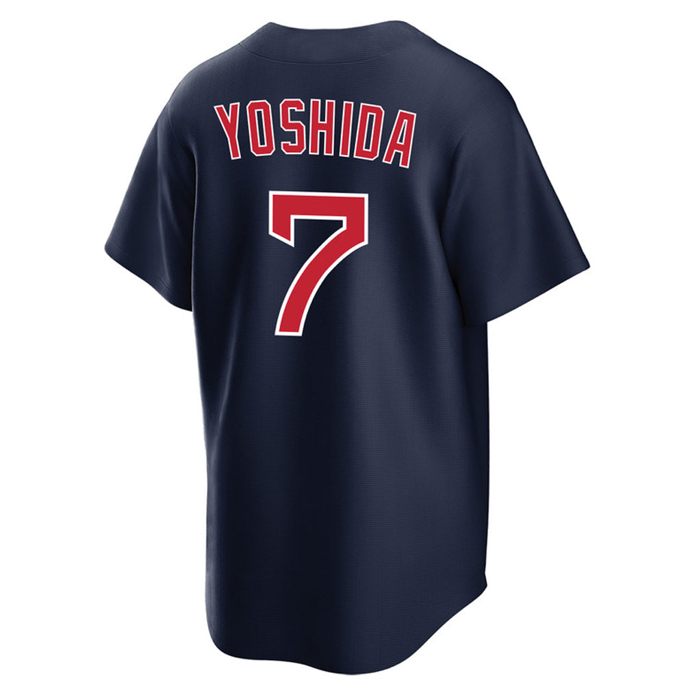 Lashops B.Red Sox #7 Masataka Yoshida Player Navy Home Game Stitched Jerseys