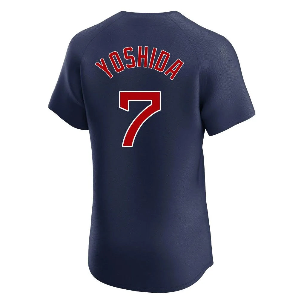 Lashops B.Red Sox #7 Masataka Yoshida Player Navy Limited Elite Home Game Stitched Jerseys