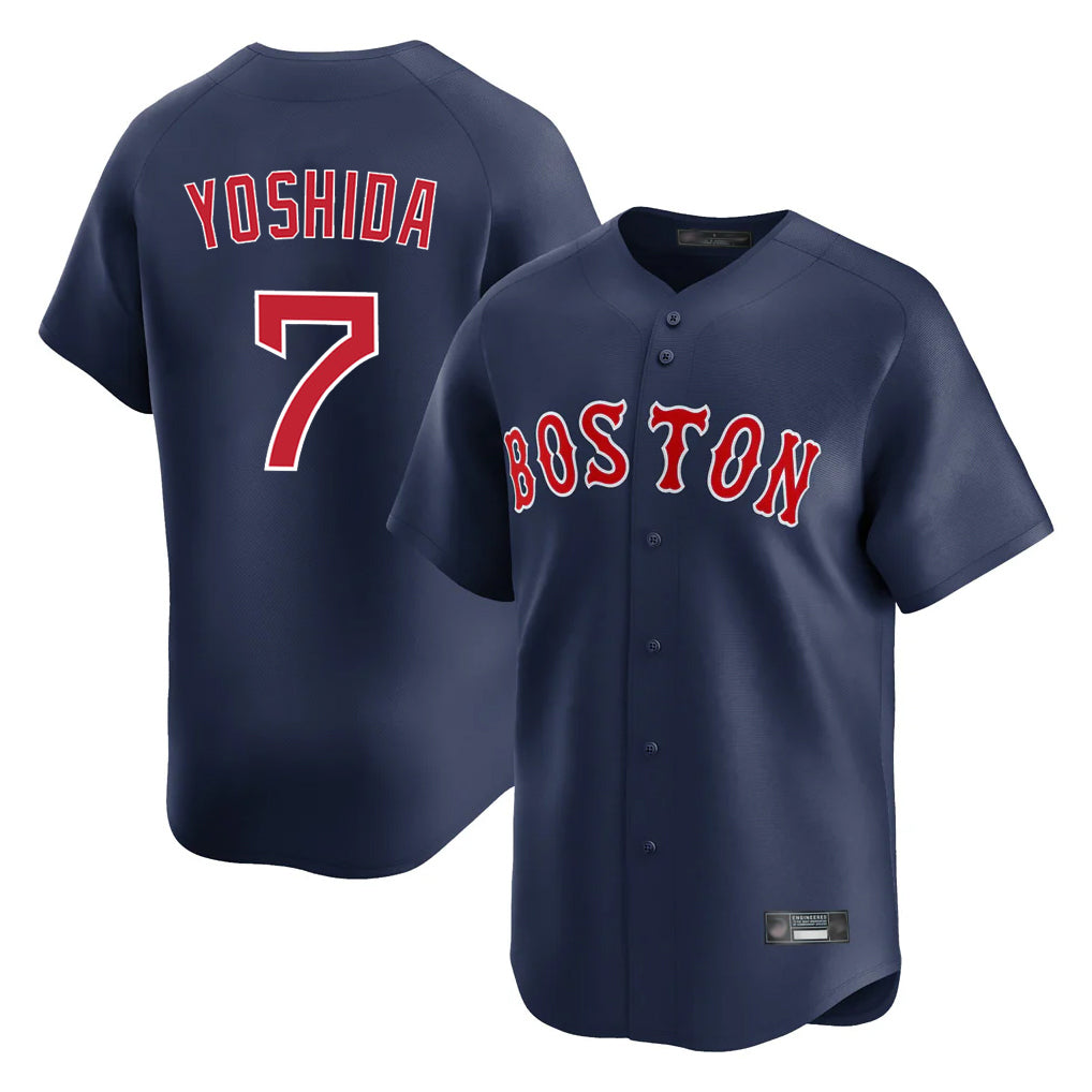 Lashops B.Red Sox #7 Masataka Yoshida Player Navy Limited Home Game Stitched Jersey