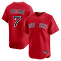 Lashops B.Red Sox #7 Masataka Yoshida Player Red Limited Home Game Stitched Jersey