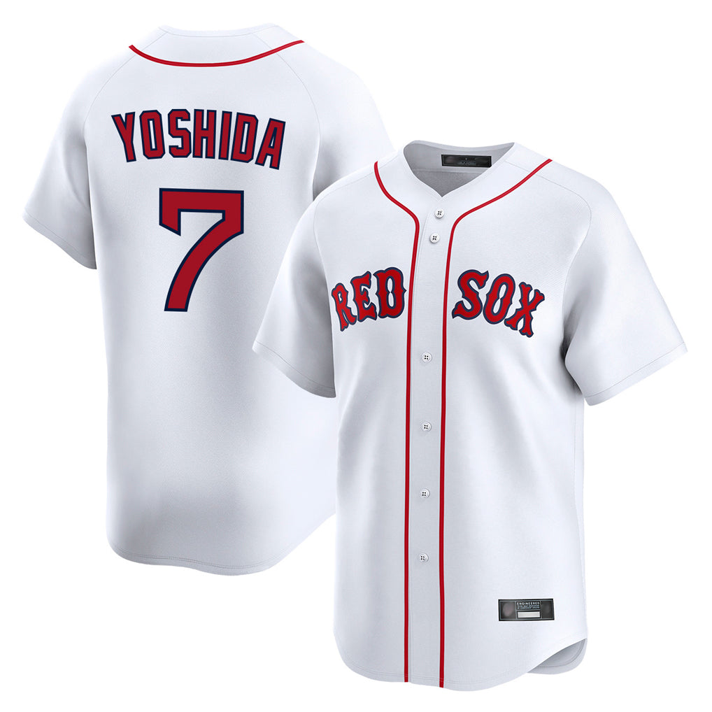 Lashops B.Red Sox #7 Masataka Yoshida Player White Limited Home Game Stitched Jersey