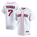 Lashops B.Red Sox #7 Masataka Yoshida Player White Limited Home Game Stitched Jersey