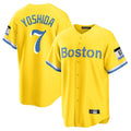 Lashops B.Red Sox #7 Masataka Yoshida Player Yellow Home Game Stitched Jersey