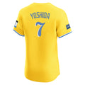 Lashops B.Red Sox #7 Masataka Yoshida Player Yellow Limited Elite Home Game Stitched Jerseys