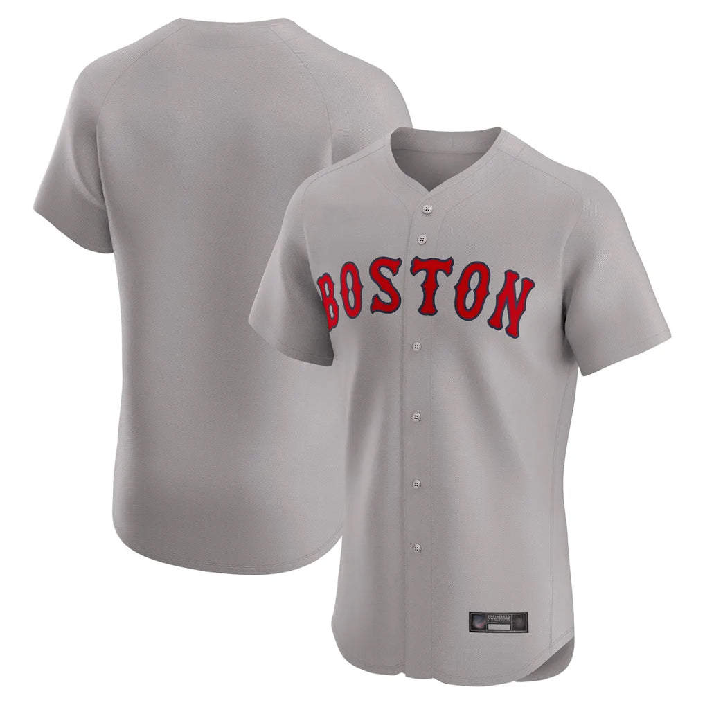 Lashops B.Red Sox Blank Player Gray Road Limited Home Game Stitched Jerseys