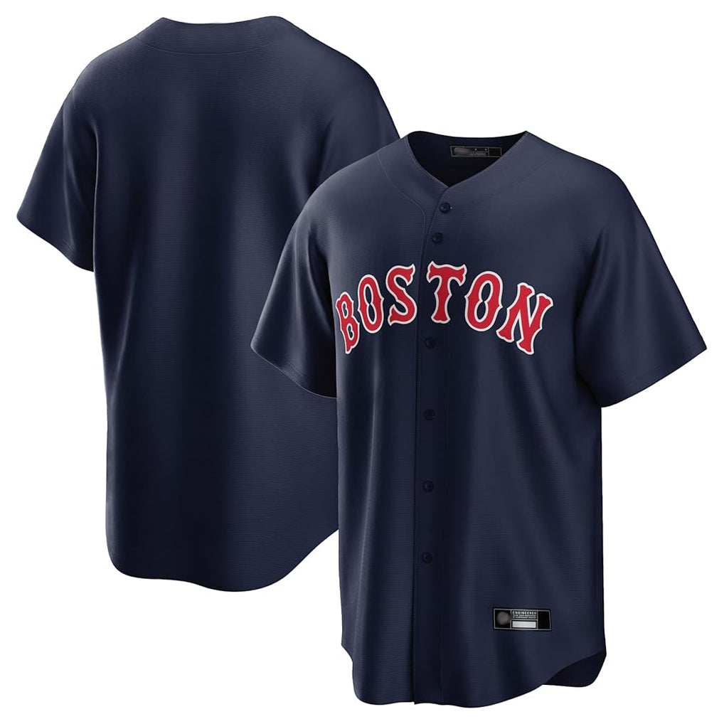 Lashops B.Red Sox Blank Player Navy Home Game Stitched Jerseys