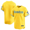 Lashops B.Red Sox Blank Player Yellow Limited Home Game Stitched Jerseys