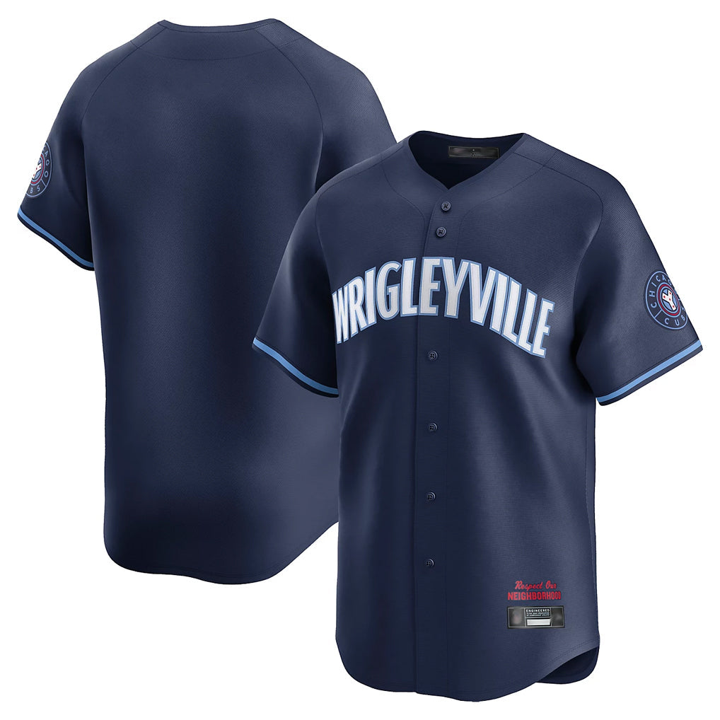 Lashops C.Cubs Navy City Connect Limited Home Blank Player Stitched Jerseys