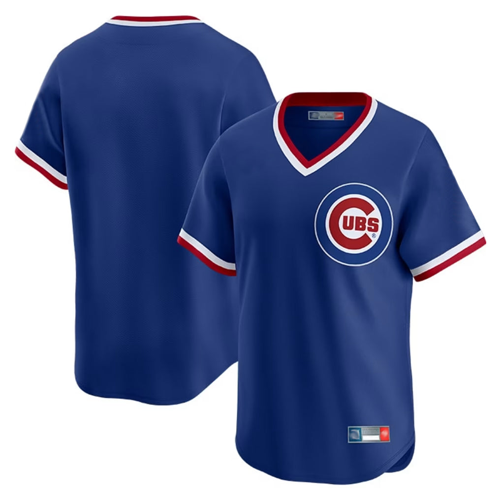 Lashops C.Cubs Royal T-shirt Cooperstown Collection Limited Blank Player Stitched Jerseys
