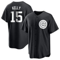 Lashops C.Cubs #15 Carson Kelly Player Black Game Stitched Jerseys