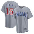Lashops C.Cubs #15 Carson Kelly Player Gray Home Game Stitched Jerseys