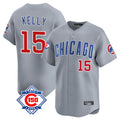 Lashops C.Cubs #15 Carson Kelly Player Gray Road 150th Anniversary Limited Home Stitched Jerseys