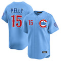 Lashops C.Cubs #15 Carson Kelly Player Light Blue Limited Home Stitched Jerseys