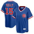 Lashops C.Cubs #15 Carson Kelly Player Royal T-shirt Cooperstown Collection Limited Stitched Jerseys