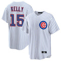 Lashops C.Cubs #15 Carson Kelly Player White Limited Elite Home Game Stitched Jerseys