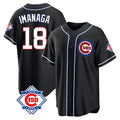 Lashops C.Cubs #18 Shota Imanaga Player Black Fashion Out 150th Anniversary Game Stitched Jerseys