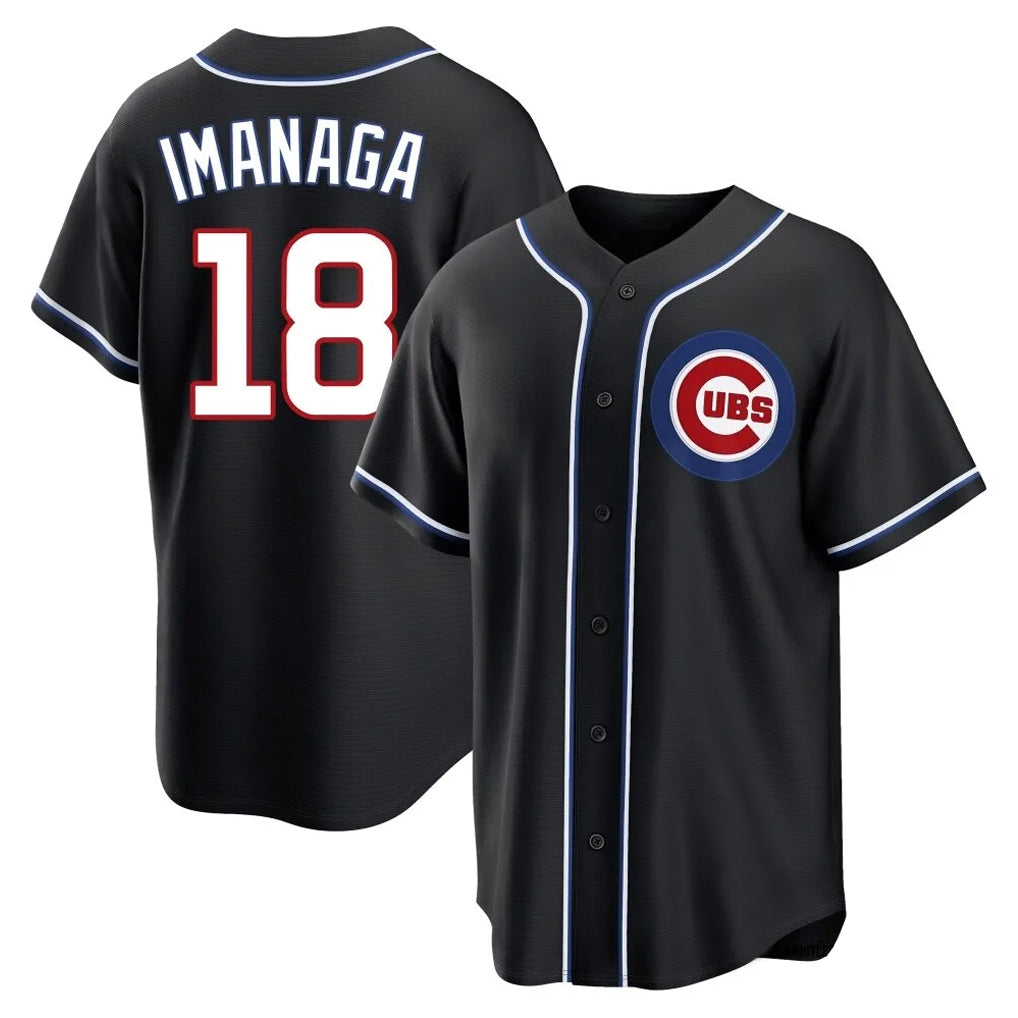 Lashops C.Cubs #18 Shota Imanaga Player Black Fashion Out Game Stitched Jerseys