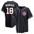 Lashops C.Cubs #18 Shota Imanaga Player Black Fashion Out Game Stitched Jerseys