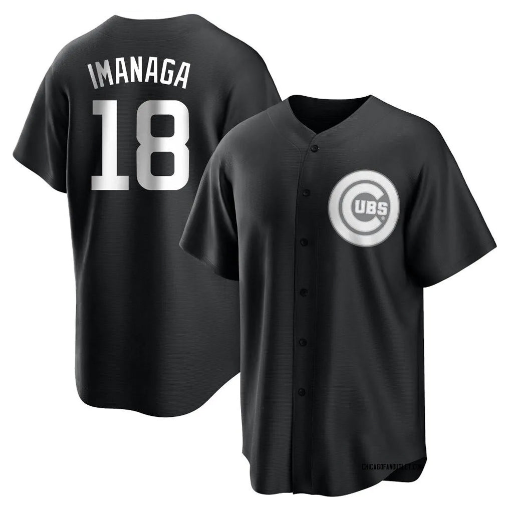 Lashops C.Cubs #18 Shota Imanaga Player Black Game Stitched Jerseys