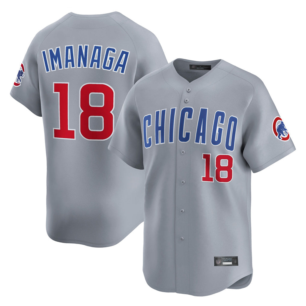 Lashops C.Cubs #18 Shota Imanaga Player Gray Road Limited Home Stitched Jerseys