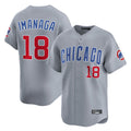 Lashops C.Cubs #18 Shota Imanaga Player Gray Road Limited Home Stitched Jerseys