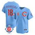 Lashops C.Cubs #18 Shota Imanaga Player Light Blue 150th Anniversary Limited Home Stitched Jerseys