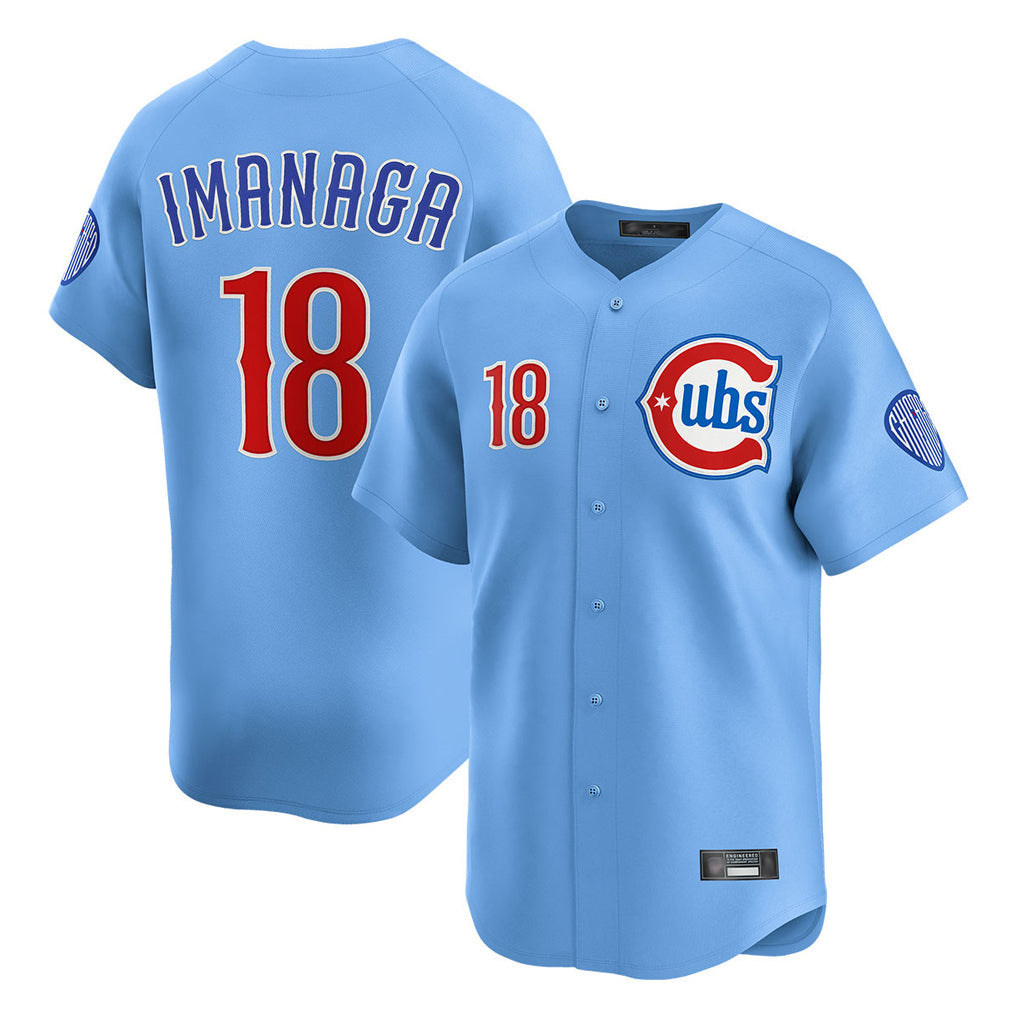 Lashops C.Cubs #18 Shota Imanaga Player Light Blue Limited Home Stitched Jerseys