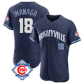 Lashops C.Cubs #18 Shota Imanaga Player Navy City Connect 150th Anniversary Limited Elite Home Stitched Jerseys