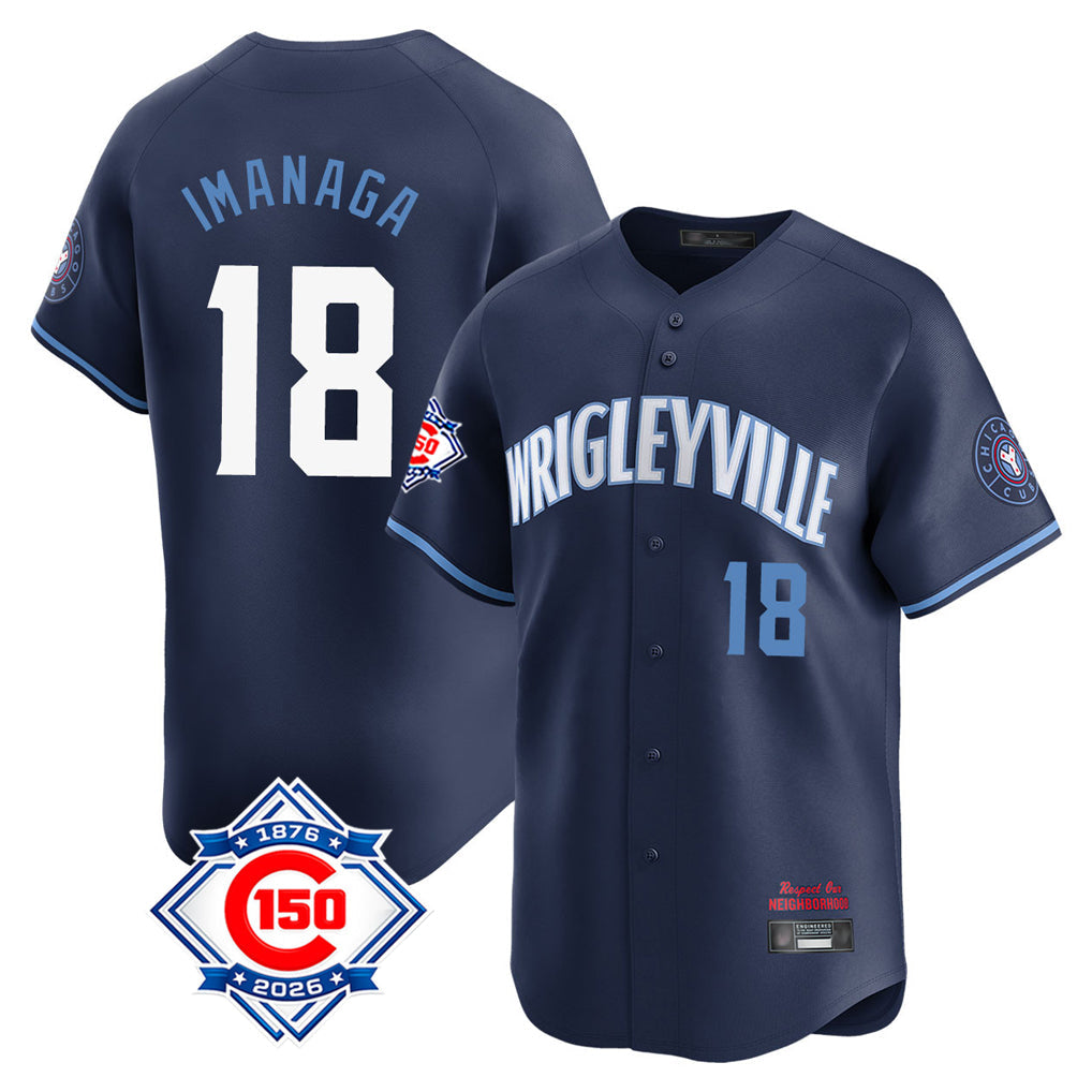 Lashops C.Cubs #18 Shota Imanaga Player Navy City Connect Home Game Stitched Jerseys