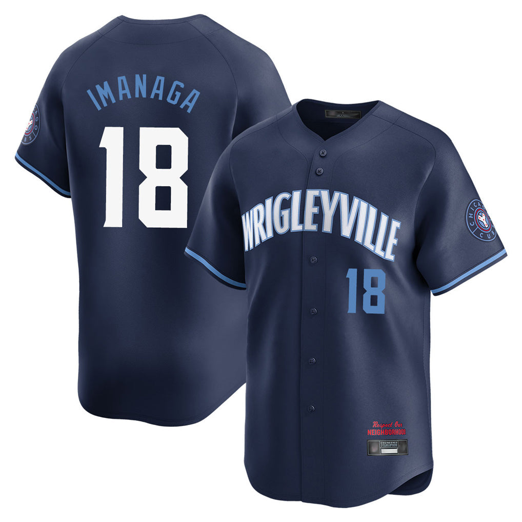 Lashops C.Cubs #18 Shota Imanaga Player Navy City Connect Limited Home Stitched Jerseys