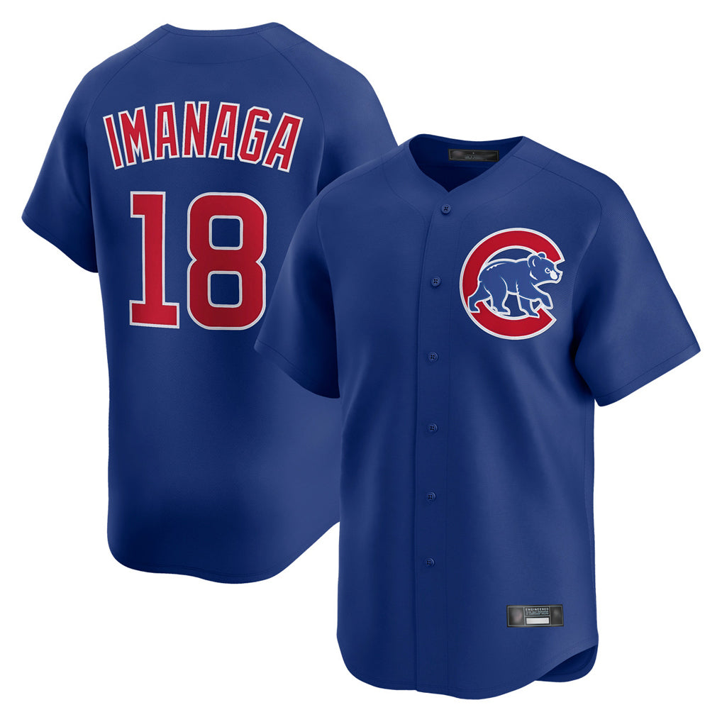 Lashops C.Cubs #18 Shota Imanaga Player Royal Limited Home Stitched Jerseys
