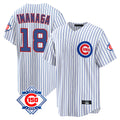 Lashops C.Cubs #18 Shota Imanaga Player White 150th Anniversary Home Game Stitched Jerseys