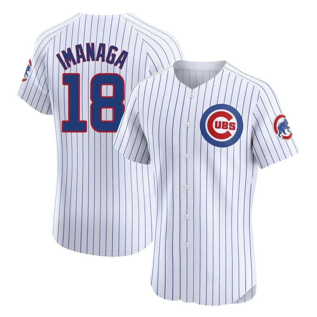 Lashops C.Cubs #18 Shota Imanaga Player White Limited Elite Home Game Stitched Jerseys