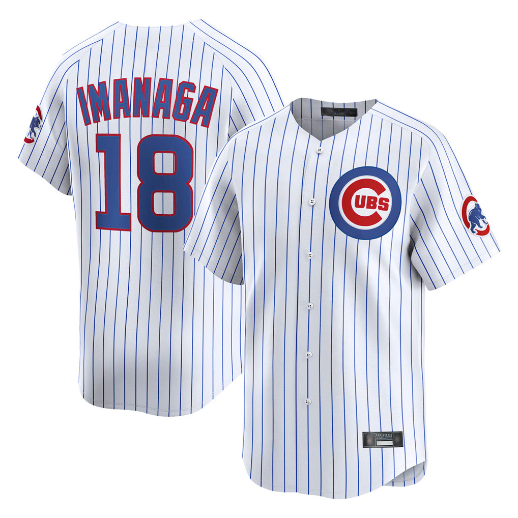 Lashops C.Cubs #18 Shota Imanaga Player White Limited Home Game Stitched Jerseys