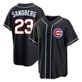 Lashops C.Cubs #23 Ryne Sandberg Player Black Fashion Out Game Stitched Jerseys