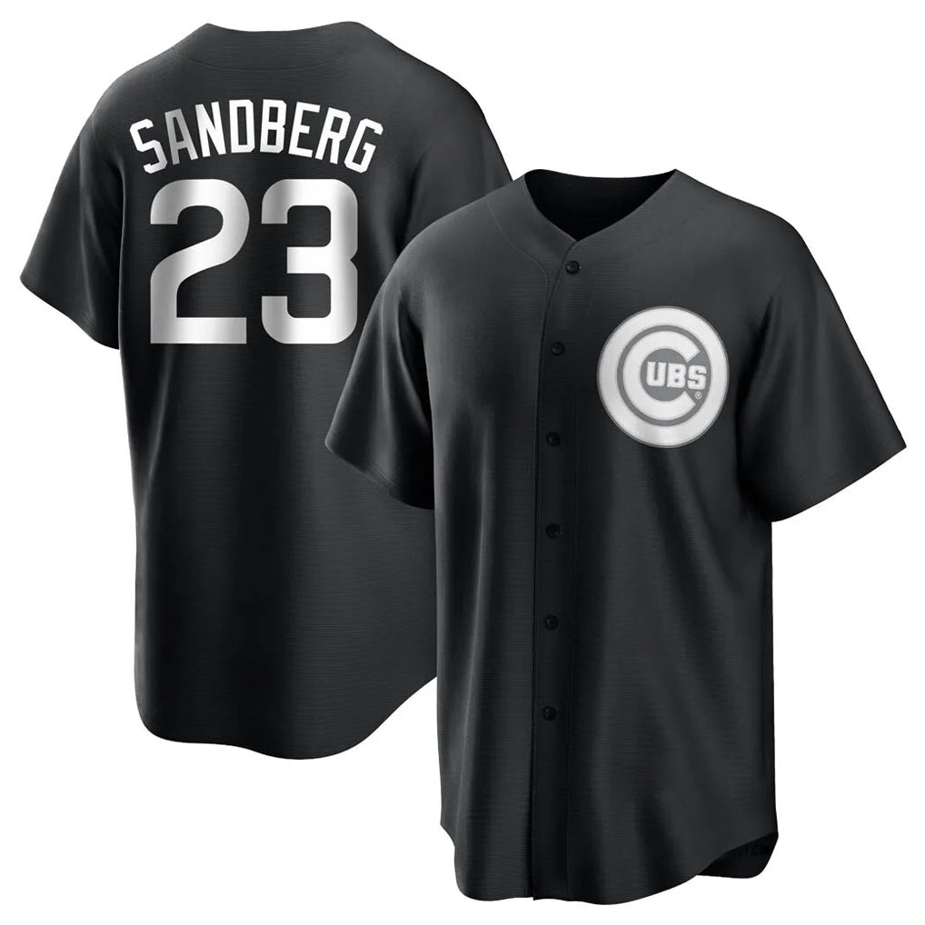 Lashops C.Cubs #23 Ryne Sandberg Player Black Game Stitched Jerseys