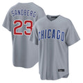 Lashops C.Cubs #23 Ryne Sandberg Player Gray Home Game Stitched Jerseys