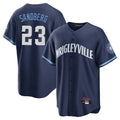 Lashops C.Cubs #23 Ryne Sandberg Player Navy City Connect Home Game Stitched Jerseys