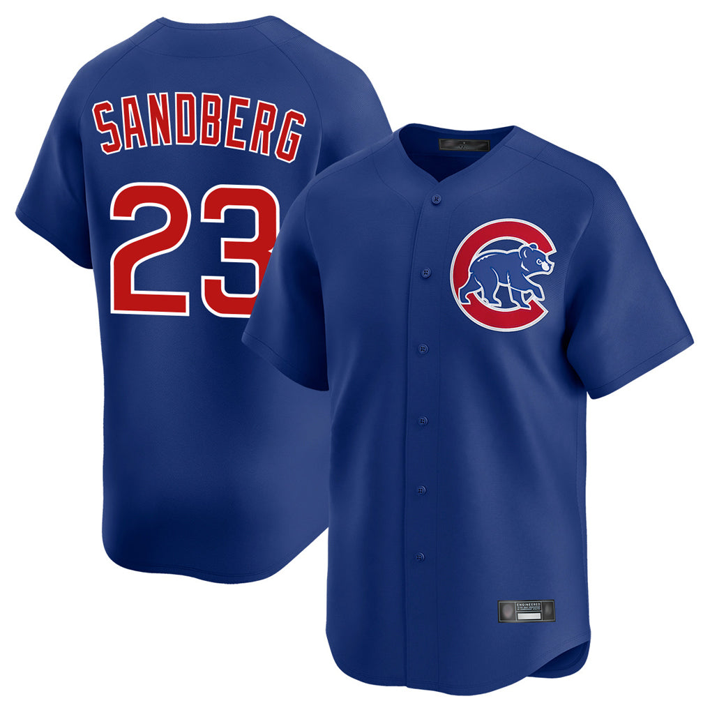 Lashops C.Cubs #23 Ryne Sandberg Player Royal Limited Home Stitched Jerseys