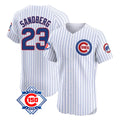 Lashops C.Cubs #23 Ryne Sandberg Player White 150th Anniversary Limited Elite Home Game Stitched Jerseys