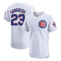 Lashops C.Cubs #23 Ryne Sandberg Player White Limited Elite Home Game Stitched Jerseys