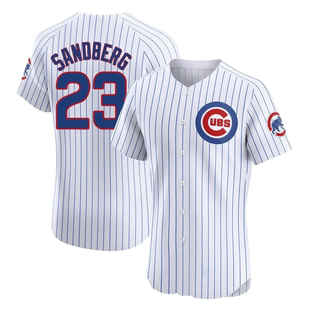 Lashops C.Cubs #23 Ryne Sandberg Player White Limited Elite Home Game Stitched Jerseys