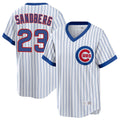 Lashops C.Cubs #23 Ryne Sandberg Player White T-shirt Cooperstown Collection Limited Stitched Jerseys