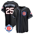 Lashops C.Cubs #25 Mois¨¦s Ballesteros Player Black Fashion Out 150th Anniversary Game Stitched Jerseys