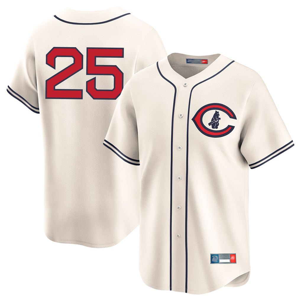 Lashops C.Cubs #25 Mois¨¦s Ballesteros Player Cream Field of Dreams Limited Home Game Stitched Jerseys