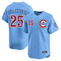 Lashops C.Cubs #25 Mois¨¦s Ballesteros Player Light Blue Limited Home Stitched Jerseys