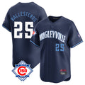 Lashops C.Cubs #25 Mois¨¦s Ballesteros Player Navy City Connect 150th Anniversary Limited Home Stitched Jerseys